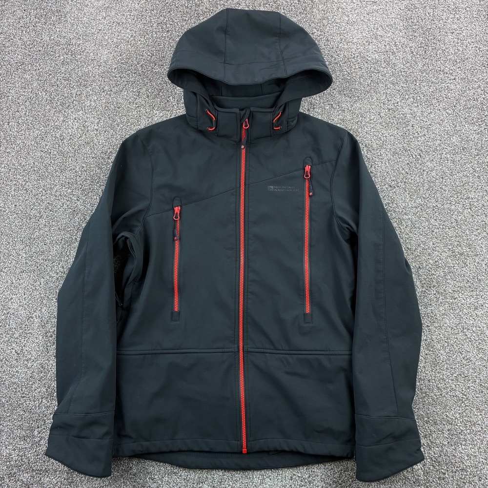 Mountain Warehouse Extreme Escalade Ski Softshell Jacket Mens Small Black Recco